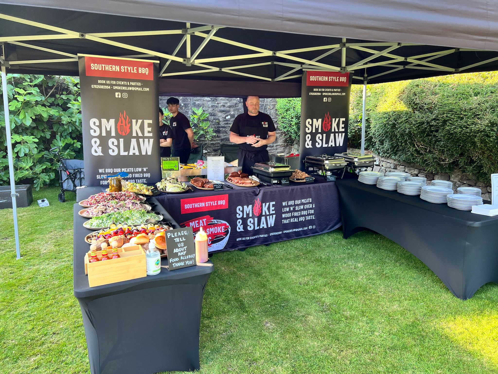 Smoke & Slaw setup at an event